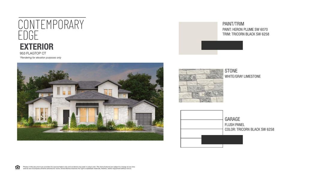 Sample of building materials used in homes in Las Brisas Estates, Lakeway (Image 4).