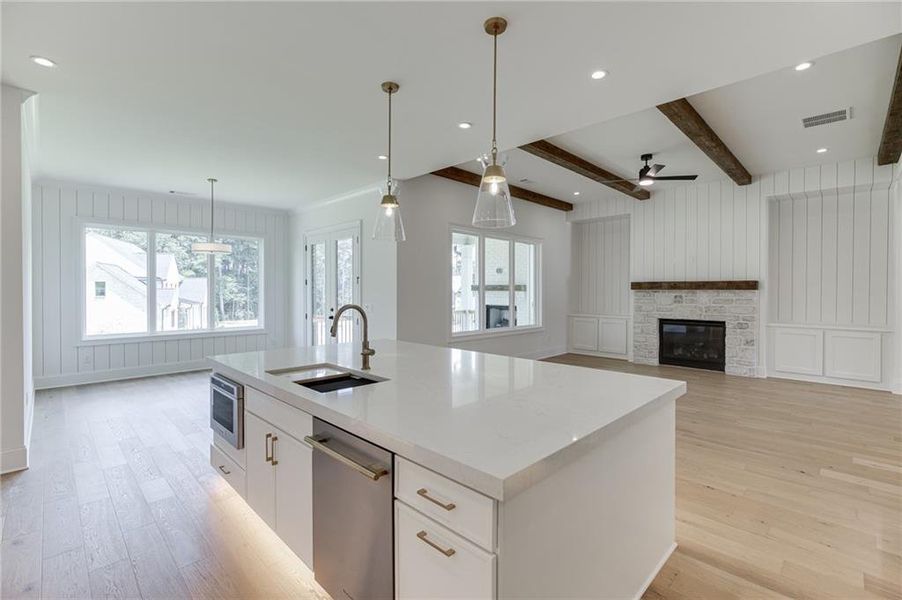 Furnished interior view inside a new home in , Buford (Image 14).