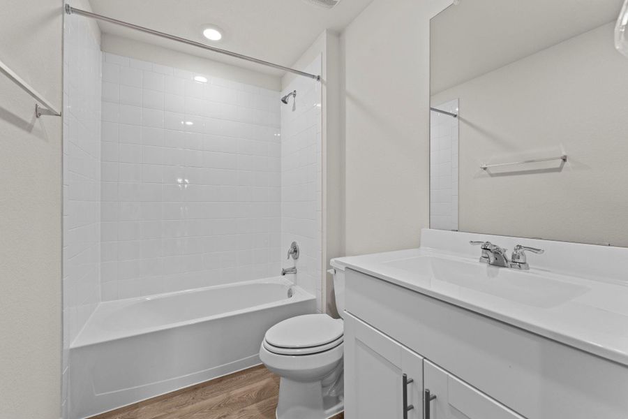 Furnished interior view inside a new home in Whisper South, San Marcos (Image 11).