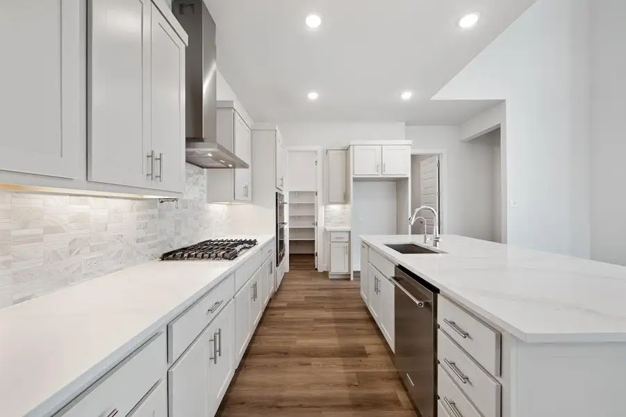 Furnished interior view inside a new home in Santa Rita Ranch, Liberty Hill (Image 6).