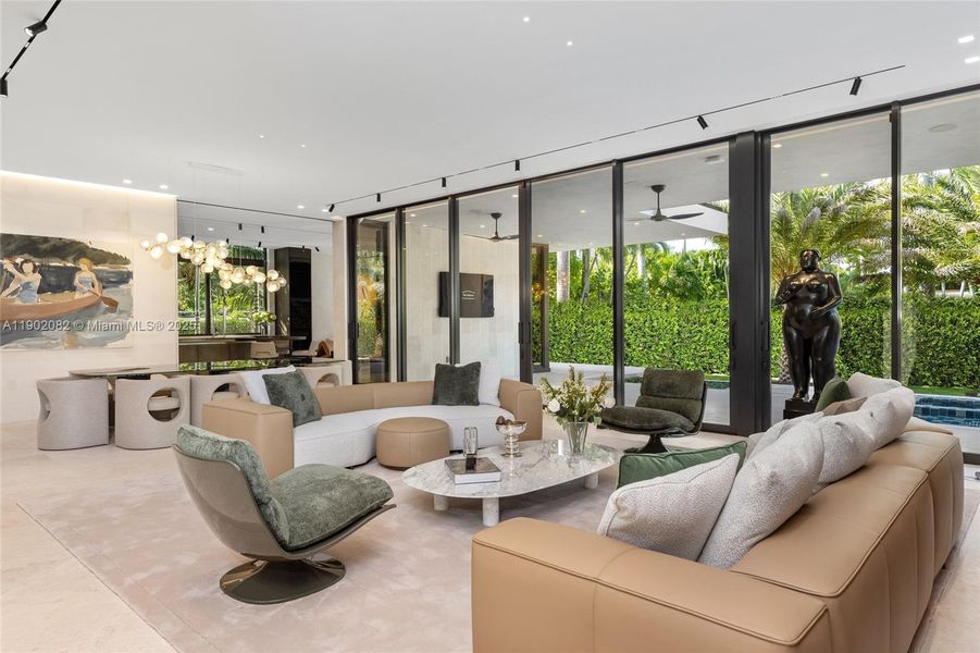 Furnished interior view inside a new home in , Miami Beach (Image 33). Furnished interior view inside a new home in , Miami Beach (Image 33).