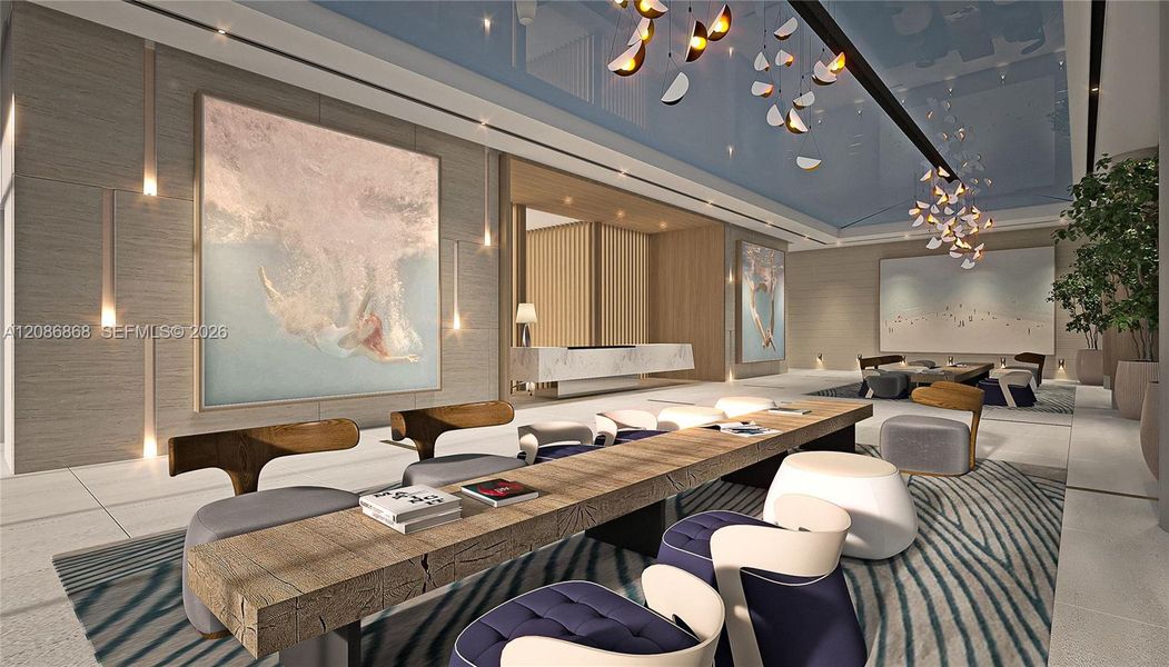 Furnished interior view inside a new home in , Fort Lauderdale (Image 43).