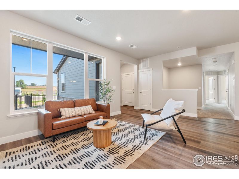 Furnished interior view inside a new home in Wilder at Timnath Ranch, Timnath (Image 5). Furnished interior view inside a new home in Wilder at Timnath Ranch, Timnath (Image 5).