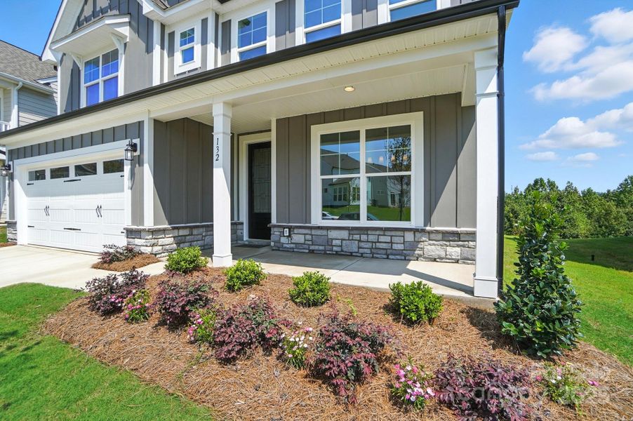 Front exterior of a new home in Summerlin, Mooresville, NC, highlighting curb appeal (Image 24).