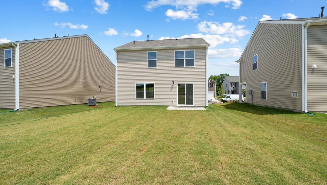 Exterior details and patio area of a home in Harrier Point, Woodruff (Image 2).
