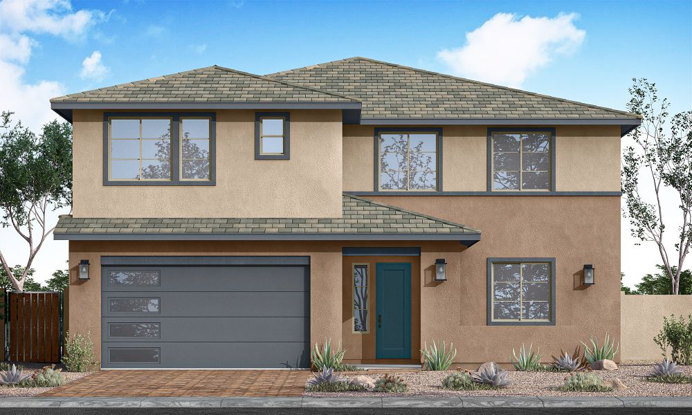 Representative exterior photo of a completed home built from the Romero Plan 4513 by Tri Pointe Homes in Terraza, San Tan Valley, AZ (Image 18).