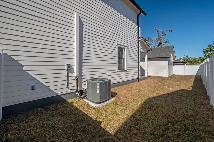 Exterior details and patio area of a home in , Tampa (Image 32). Exterior details and patio area of a home in , Tampa (Image 32).
