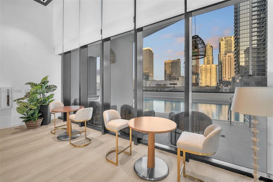 Furnished interior view inside a new home in , Miami (Image 8).