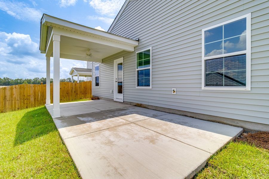 Exterior details and patio area of a home in Ellington, Elgin (Image 4).
