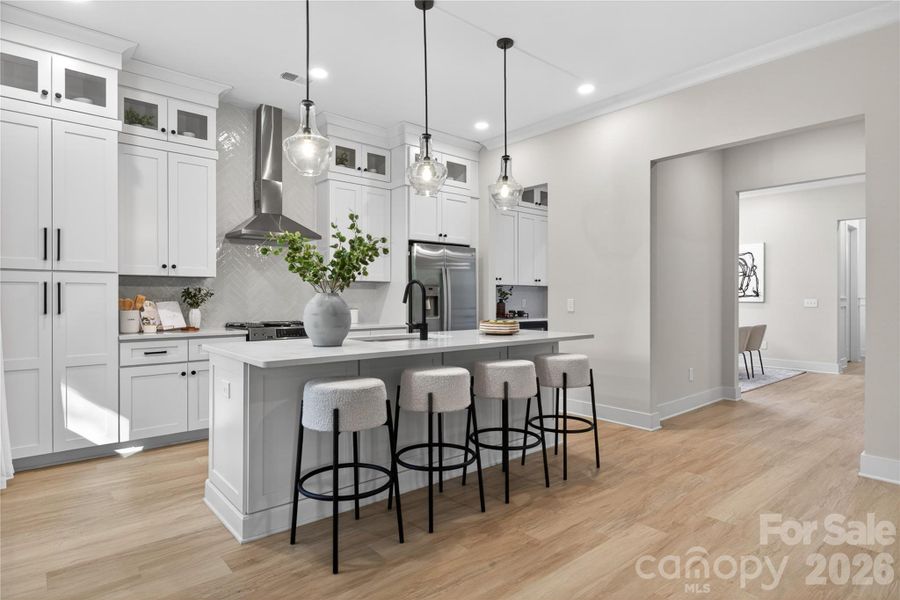 Furnished interior view inside a new home in , Hickory (Image 8).