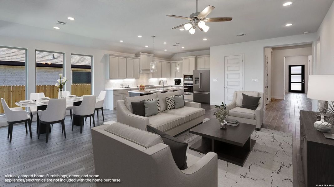 Furnished interior view inside a new home in Kallison Ranch, San Antonio (Image 7).