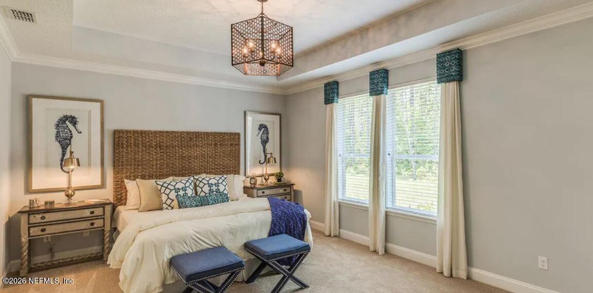 Furnished interior view inside a new home in Silver Falls Single Family at SilverLeaf, St. Augustine (Image 7).