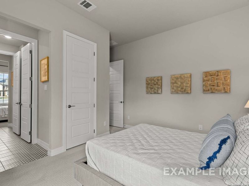 Furnished interior view inside a new home in Potranco Oaks, Castroville (Image 41).