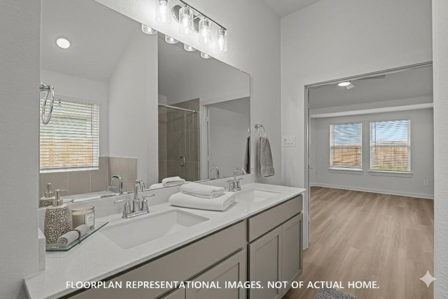 Furnished interior view inside a new home in Ambrose, La Marque (Image 9).