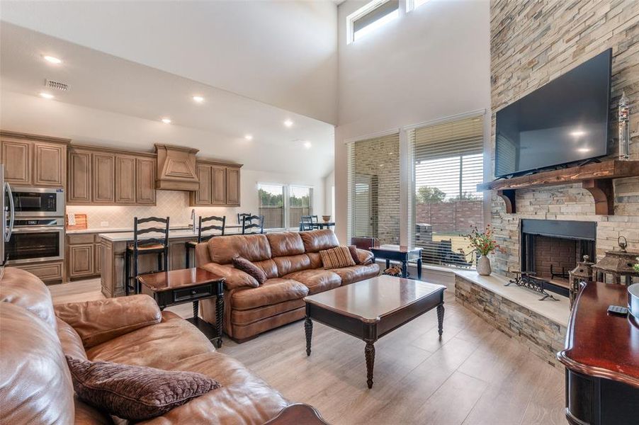 Furnished interior view inside a new home in Mockingbird Hills 60-65, Joshua (Image 8). Furnished interior view inside a new home in Mockingbird Hills 60-65, Joshua (Image 8).