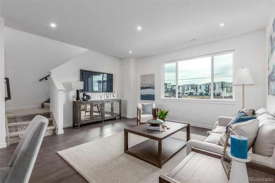Furnished interior view inside a new home in The Commons at Victory Ridge, Colorado Springs (Image 5).