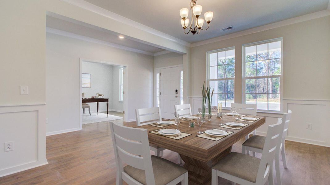 Furnished interior view inside a new home in , Summerville (Image 4).