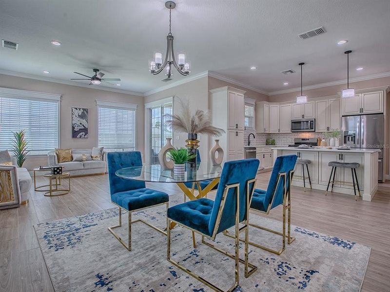 Furnished interior view inside a new home in , Oxford (Image 22).