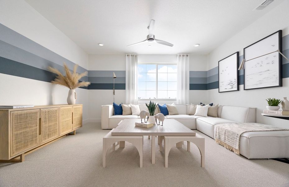 Representative furnished interior of a home built from the Sandalwood by Pulte Homes in Murata Farms, Fort Lupton (Image 7).