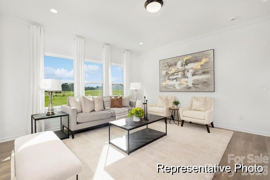 Furnished interior view inside a new home in Morgan Hills, Albemarle (Image 12).