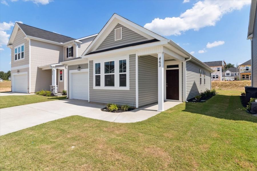 Front exterior of a new home in Windsor, North Augusta, SC, highlighting curb appeal (Image 17).