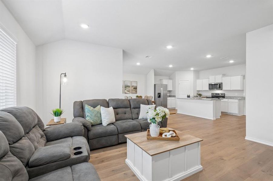 Furnished interior view inside a new home in Frontier Pointe, Princeton (Image 8).