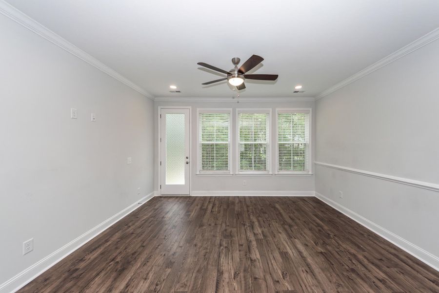 Spacious, unfurnished interior of a new home in Hampton Woods, Summerville (Image 31). Spacious, unfurnished interior of a new home in Hampton Woods, Summerville (Image 31).