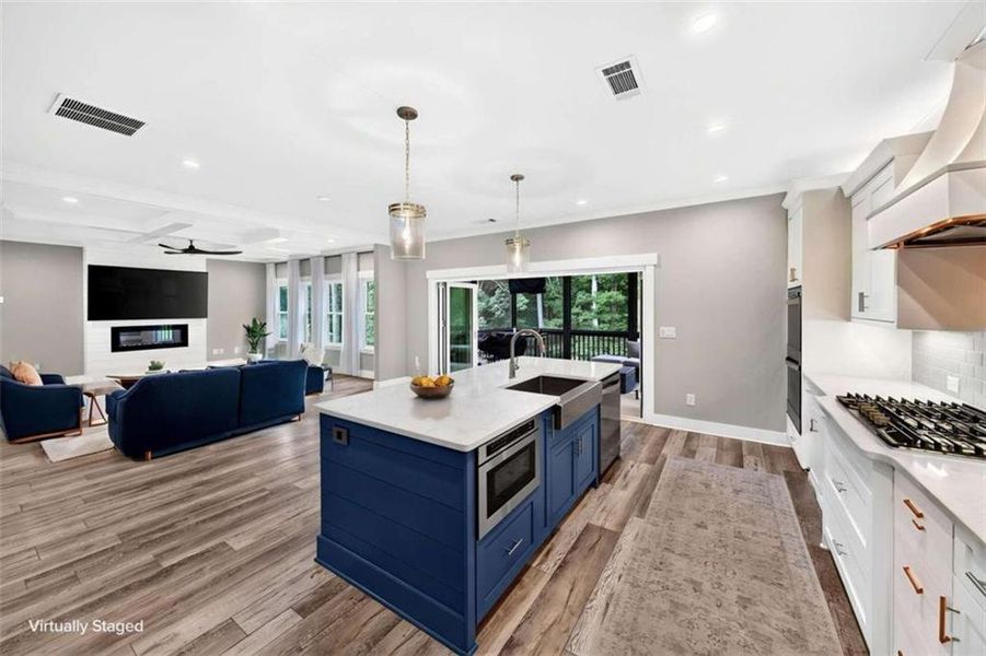 Furnished interior view inside a new home in , Hoschton (Image 49).