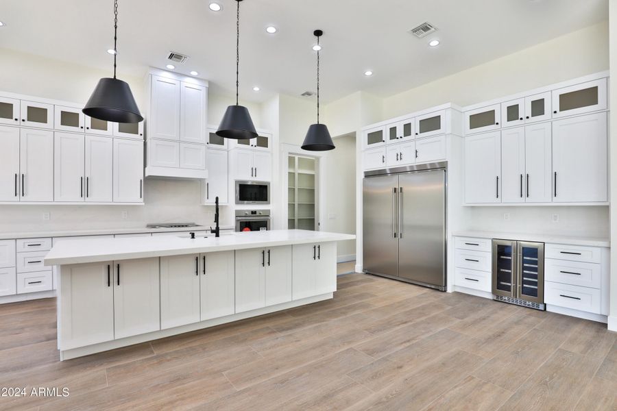 This kitchen has tons of storage.