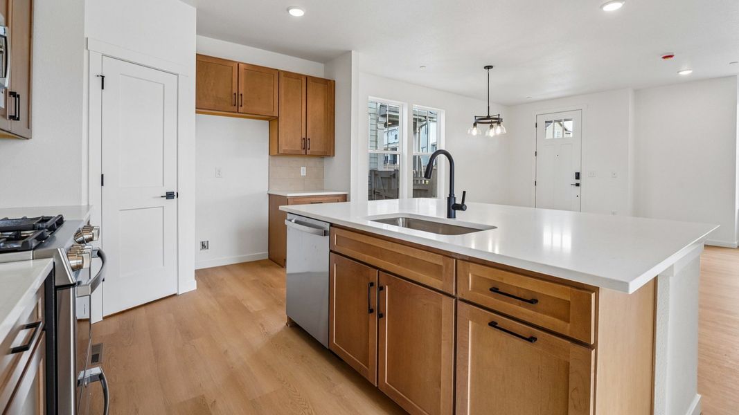 Furnished interior view inside a new home in Westerly, Erie (Image 14).