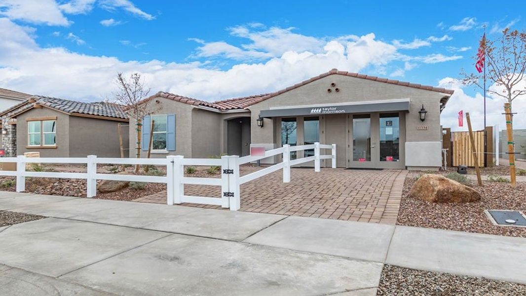 Representative exterior photo of a completed home built from the Sapphire by Taylor Morrison in Paradisi Encore Collection, Surprise, AZ (Image 20).