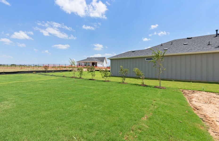 Exterior details and patio area of a home in Del Webb Austin at Lost Pines, Bastrop (Image 32).