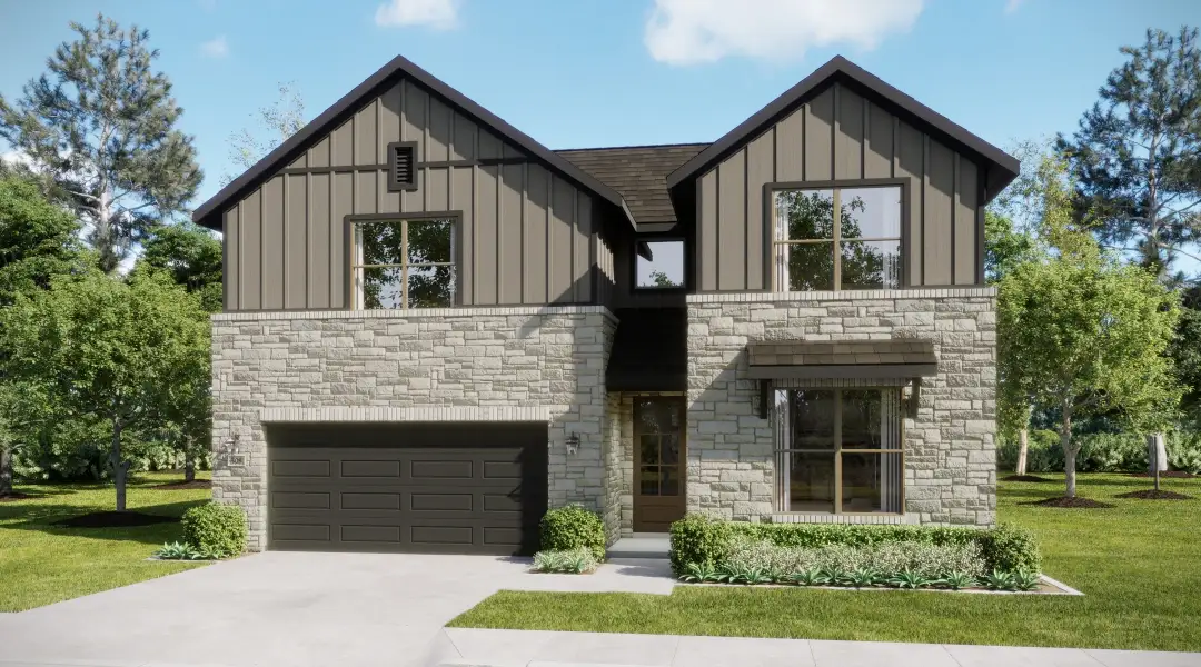 Representative exterior photo of a completed home built from the Beacon by Risewell Homes in El Dorado, Granbury, TX (Image 3).