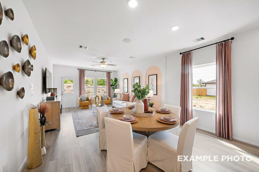 Furnished interior view inside a new home in Caney Creek Place, Conroe (Image 16).