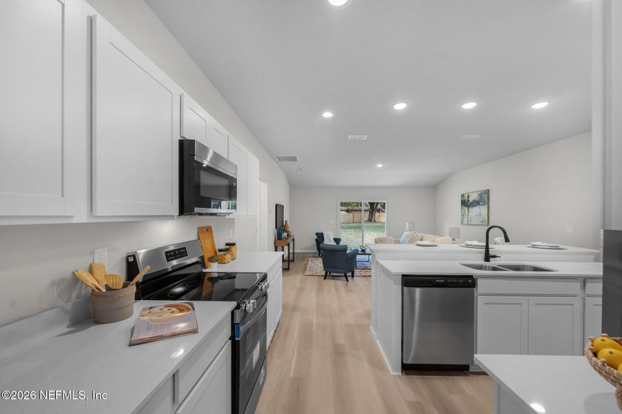 Furnished interior view inside a new home in , Jacksonville (Image 6).