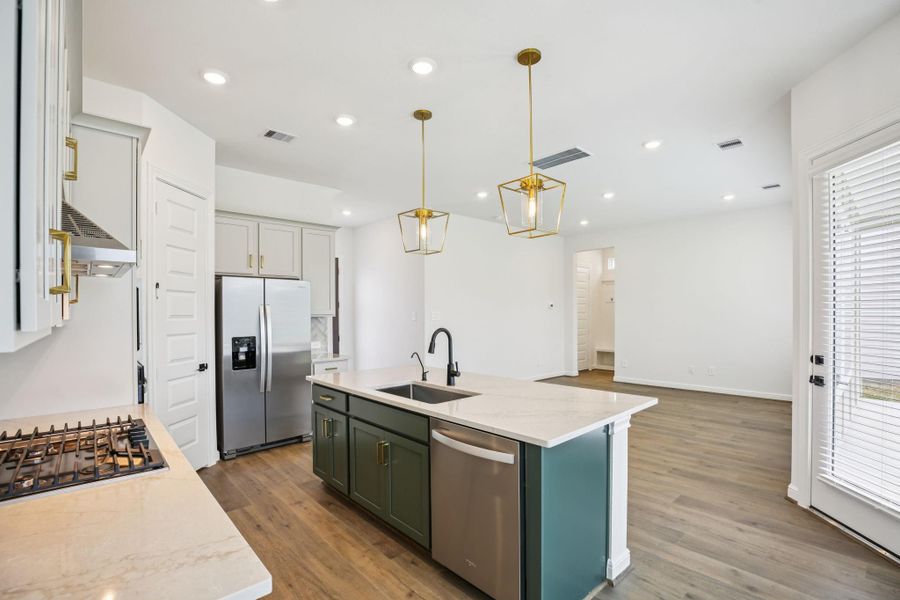 Furnished interior view inside a new home in Pinewood Trails - Luxe Series, Atascocita (Image 7). Furnished interior view inside a new home in Pinewood Trails - Luxe Series, Atascocita (Image 7).