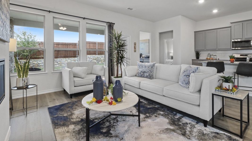 Furnished interior view inside a new home in The Woods at Lindsey Place, Anna (Image 4).
