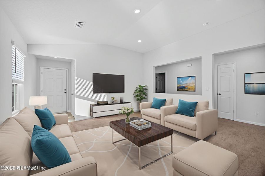 Furnished interior view inside a new home in , Palm Coast (Image 12). Furnished interior view inside a new home in , Palm Coast (Image 12).