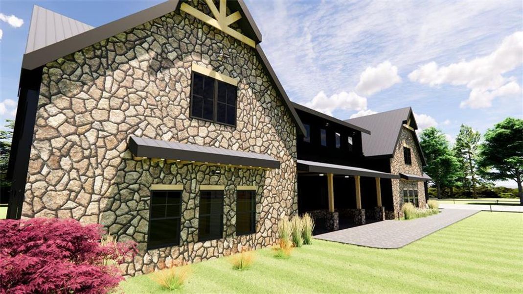 Front exterior of a new home in , Kingston, GA, highlighting curb appeal (Image 1).