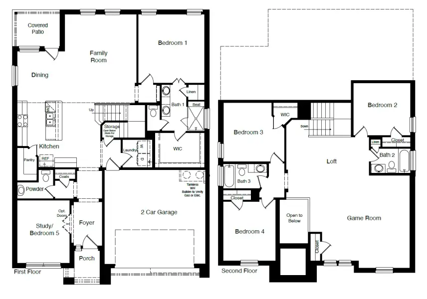 2D floor plan layout of this home in Parkerville Meadows, DeSoto, TX (Image 2). 2D floor plan layout of this home in Parkerville Meadows, DeSoto, TX (Image 2).