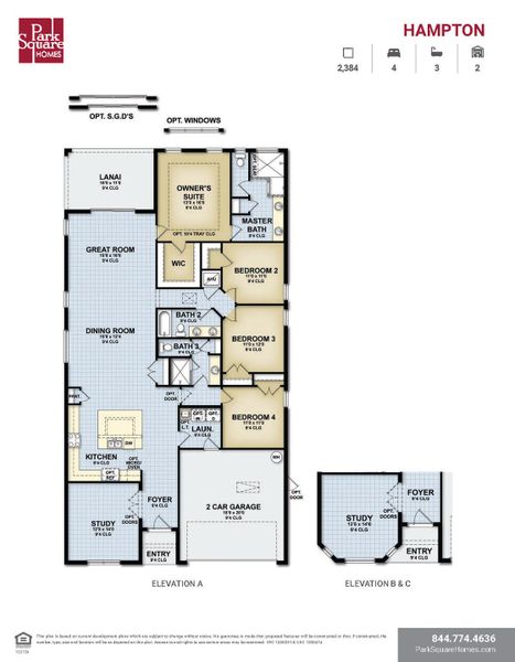 2D floor plan layout of this home in Marisol Pointe at MiraBay, Apollo Beach, FL (Image 2). 2D floor plan layout of this home in Marisol Pointe at MiraBay, Apollo Beach, FL (Image 2).