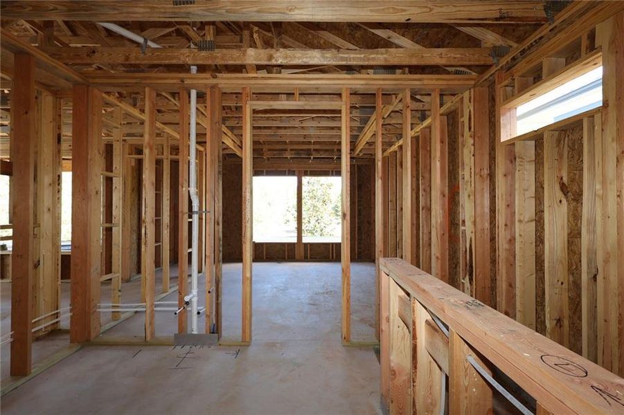 In-progress construction of a new home in Maple Grove at Towne Lake, Woodstock, GA (Image 5).