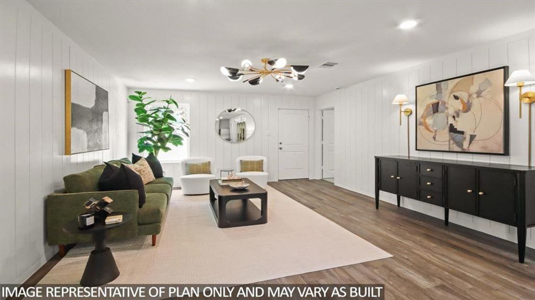 Furnished interior view inside a new home in Silverthorne, Conroe (Image 16).