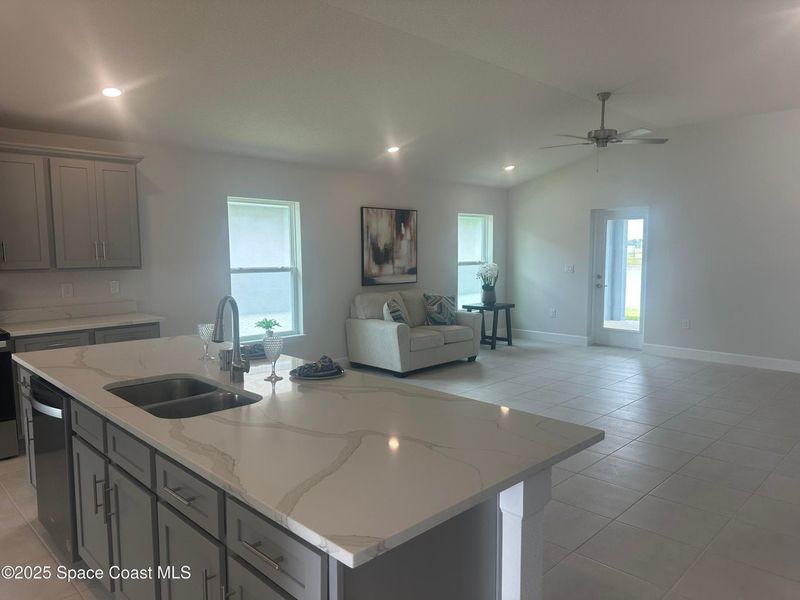 Furnished interior view inside a new home in St. John Preserve, Palm Bay (Image 5). Furnished interior view inside a new home in St. John Preserve, Palm Bay (Image 5).
