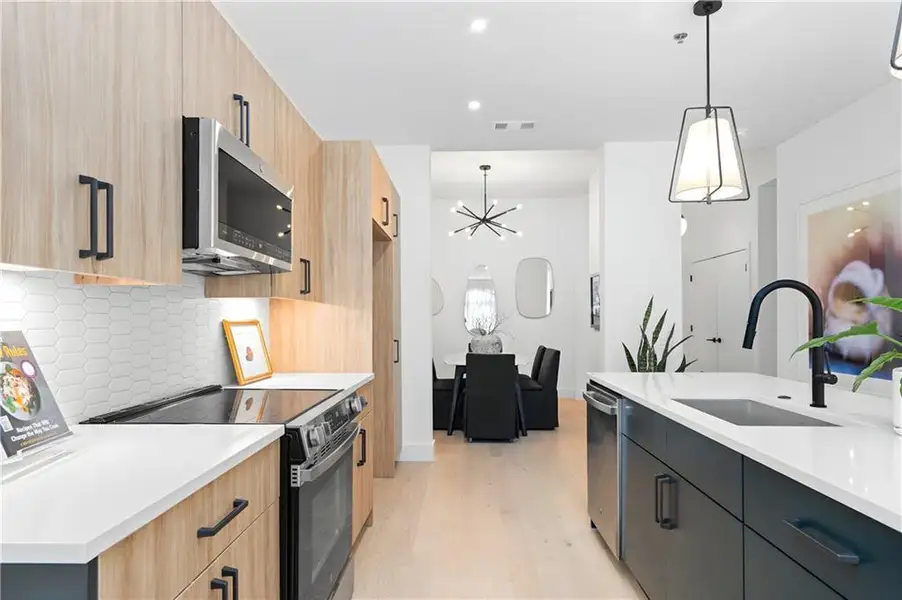Furnished interior view inside a new home in , Atlanta (Image 8).