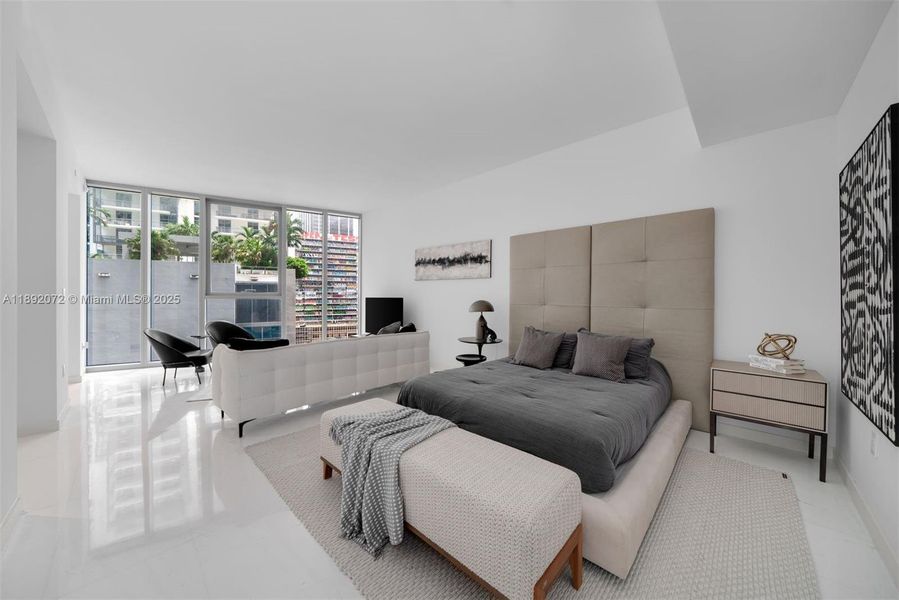 Furnished interior view inside a new home in Aston Martin Residences, Miami (Image 5).