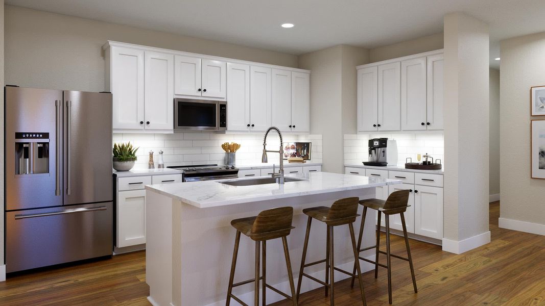 Kitchen | Shelby at Lariat in Liberty Hill, TX by Landsea Homes