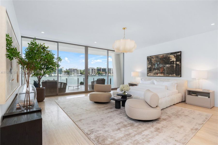 Furnished interior view inside a new home in , Miami (Image 13).