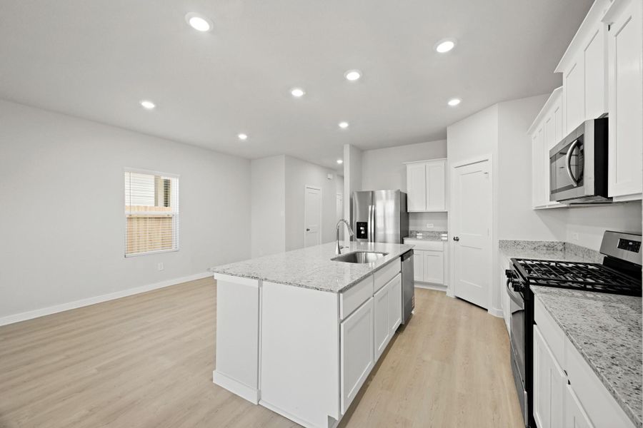 Furnished interior view inside a new home in Lonestar Collection at Paloma at Sanford Farms, Waller (Image 11).