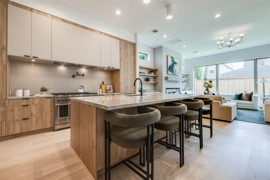 Furnished interior view inside a new home in , Houston (Image 41).